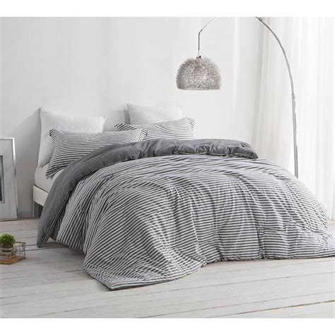 Gray And White Striped Comforter Home Design Ideas By Room The Spruce