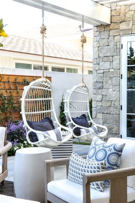 More ideas for better outdoor living. serena & lily- outdoor hanging chairs Interior Design ...