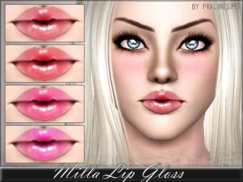 Pralinesims Milla Lip Gloss Sims 3 Makeup Sims 4 Cc Makeup Makeup