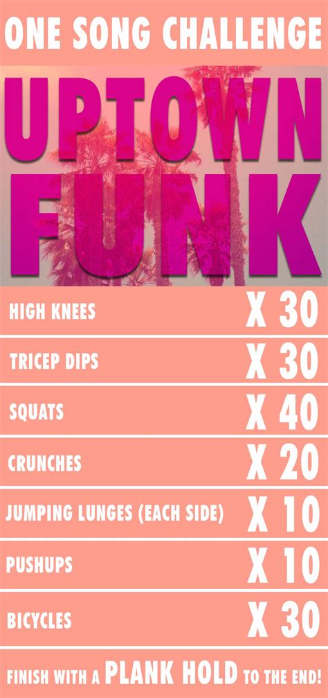 There are also songs from almost every decade from about the 1920s. www.healthygirlslove.com | One song workouts, Song workout challenge, Songs