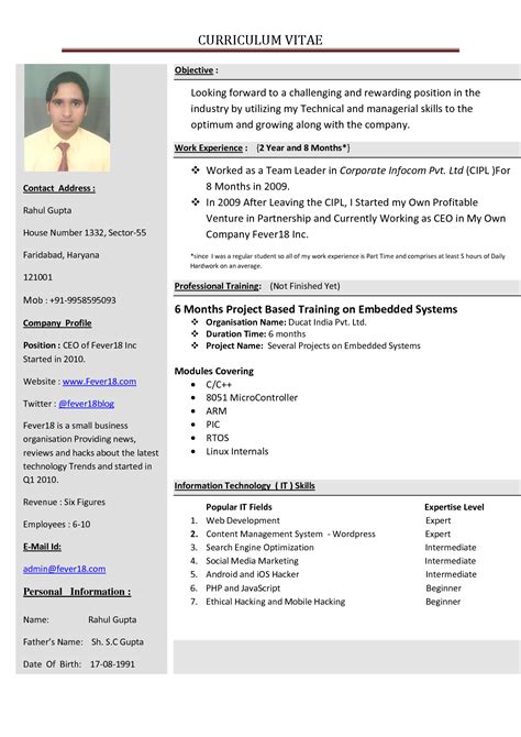 Engineering, tech, & science cv examples. How to make a resume - Fotolip