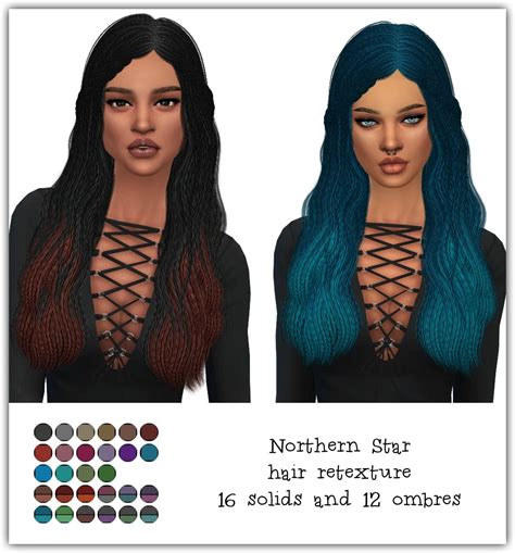 Simsworkshop Cazys Northern Star Hair Retextured By Maimouth Sims 4