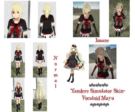 Yandere Simulator Vocaloid Mayu Skin By Imaginaryalchemist On Deviantart