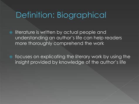 Ppt The Historical And Biographical Approach Powerpoint Presentation