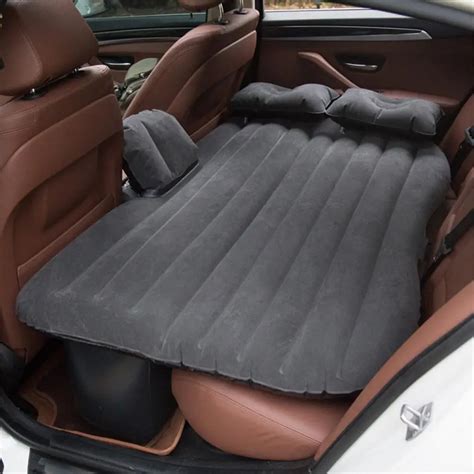 Universal Suv Car Bed Cushion Air Bed Inflatable Travel Mattress Camping Black In Automobiles