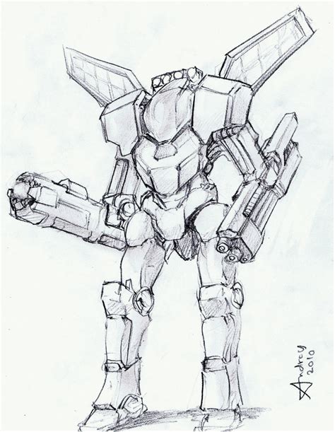 Awesome Robot Drawings Robot Soldier By Wyn83 Robot Models