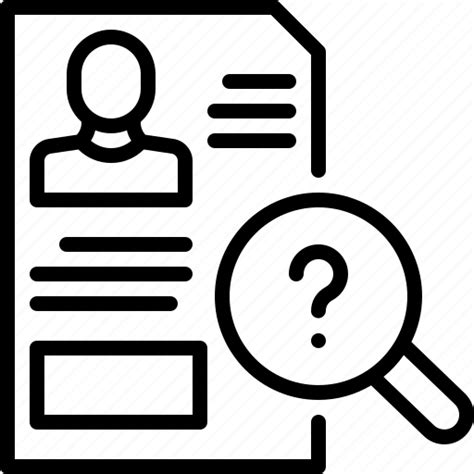 Data Missing People Search Investigation Biography Find Icon