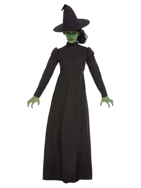 Smiffys Black Wicked Witch Womens Halloween Fancy Dress Costume For