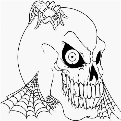 Creepy Halloween Coloring Pages At Getdrawings Free Download
