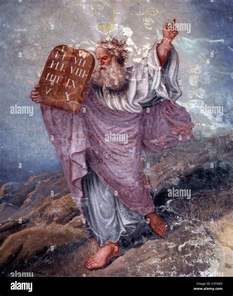 Moses Ten Commandments Painting