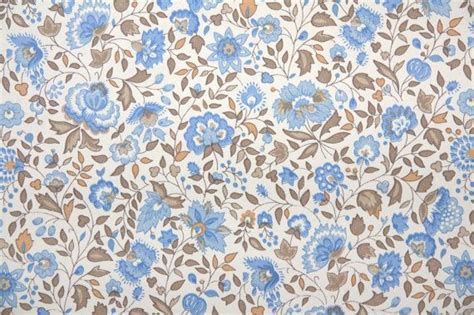 800 x 600 jpeg 51 кб. 1970's Vintage Wallpaper blue and brown Floral Chintz ...