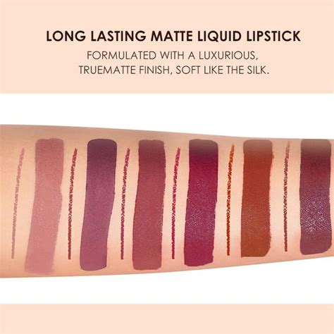 Bestland Pcs Matte Liquid Lipstick Lip Liner Pens Set One Step