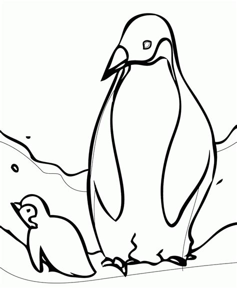 Cute Baby Penguin Coloring Pages Coloring Home