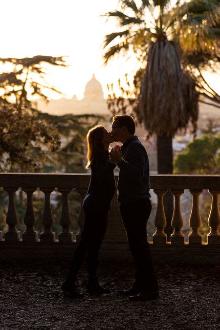 surprise proposal at the pincio belvedere with chloe and jake