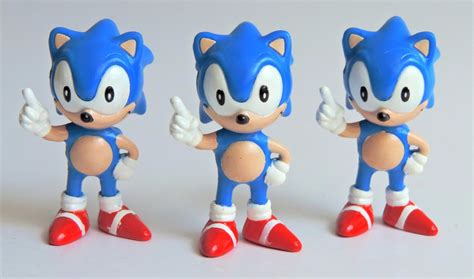 Kit Coleção 3 Bonecos Sonic Miniatura Tectoy Raridade R 3490 Em