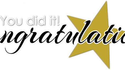 Congratulations You Did It Images Free Download On Clipartmag
