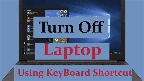 How To Turn Off Laptop Using Keyboard Windows 10 Youtube