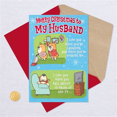 i love you when funny pop up christmas card for husband greeting cards hallmark