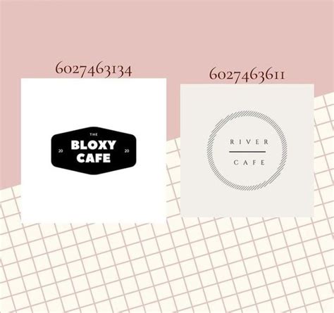 Bloxburg Cafe Codes