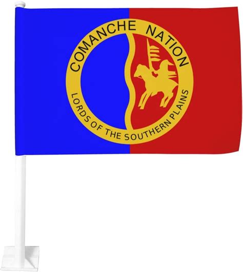 Comanche Nation Flag Car Flag Window Clip Double Sided