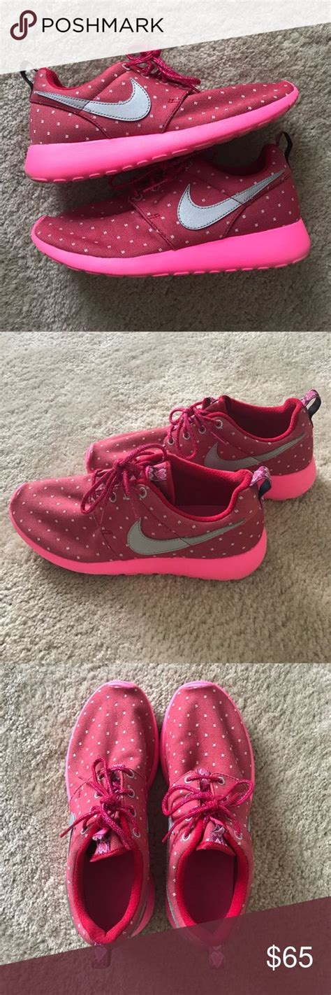 Red And Pink Nike Roshes Pink Nikes Glitter Nikes Red And Pink