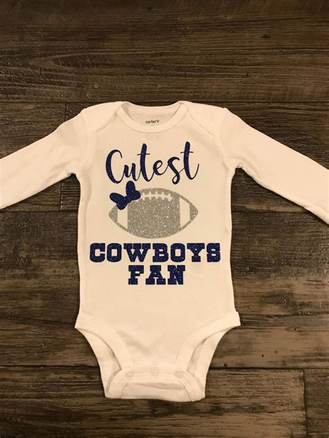 Girls Shirt Dallas Cowboys Onesie By Bohorosedesignco On Etsy