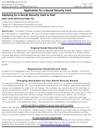 Free social security card replacement. Form SS-5-FS Download Fillable PDF or Fill Online Application for a Social Security Card ...