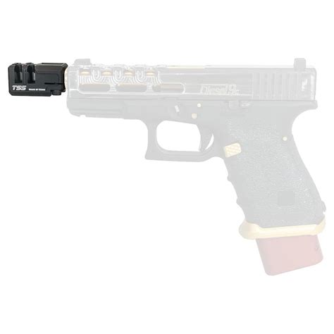 Tss Competition Pistol Muzzle Brake For Mm Handguns Black Texas Shooter S Supply
