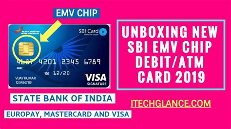 Unboxing New State Bank Of India Sbi Emv Chip Debit Atm Card 2019