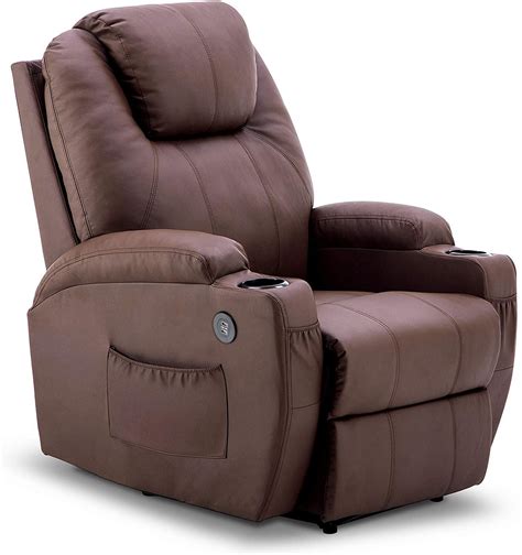 Mcombo Electric Power Recliner Chair With Massage And Heat 2 Positions