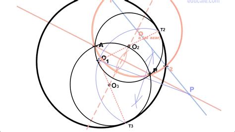 Dibujar Circunferencias Tangentes A Una Circunferencia Y Dos Puntos
