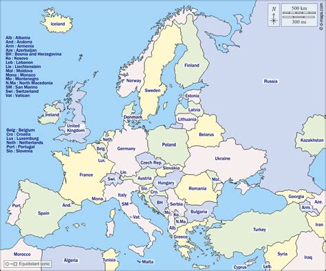 Europe carte géographique gratuite, carte géographique muette gratuite