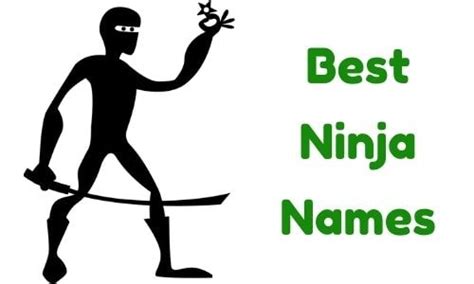 1000 Ninja Names Funny Unique Famous Badass Good