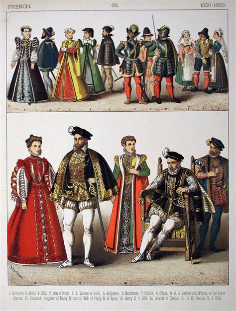 Photos Of The 1600s Description 1550 1600 French 069 Costumes
