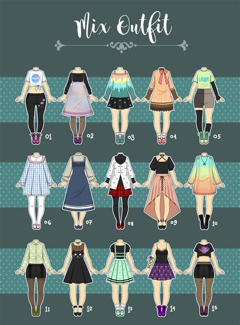 Closed Casual Outfit Adopts 07 By Rosariy On Deviantart Character