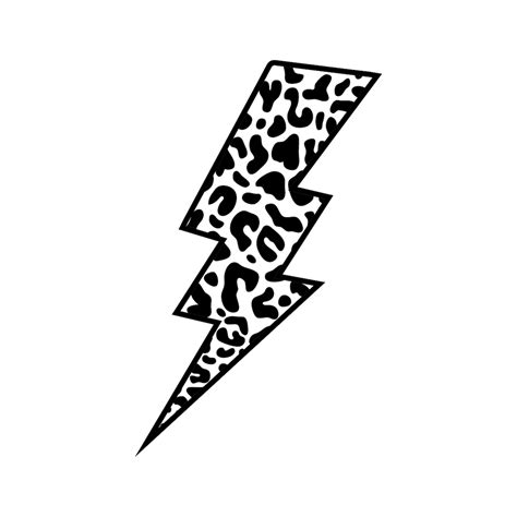Lightning Svg Leopard Lightning Bolt Svg Leopard Print Etsy Ireland