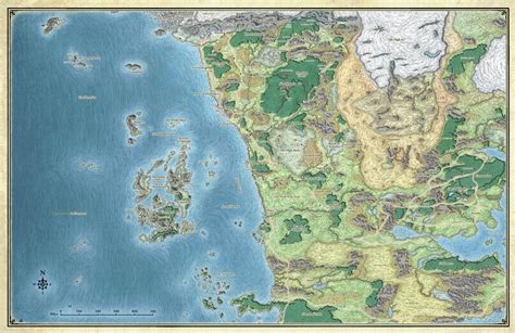 Welcome to faerûn, a land of amazing magic, terrifying monsters, ancient ruins, and hidden wonders. Mike Schley's Forgotten Realms Map From Sword Coast Adventures Guide | DDO Players