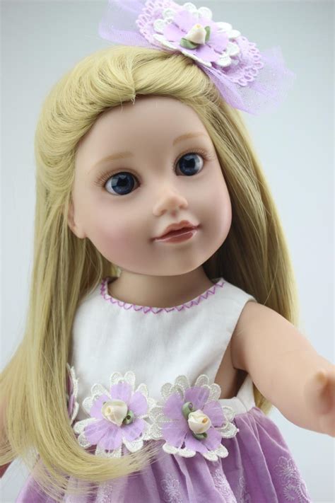 New American Princess 18 Inch Girl Dolls For Girls Vinly Cloth Body