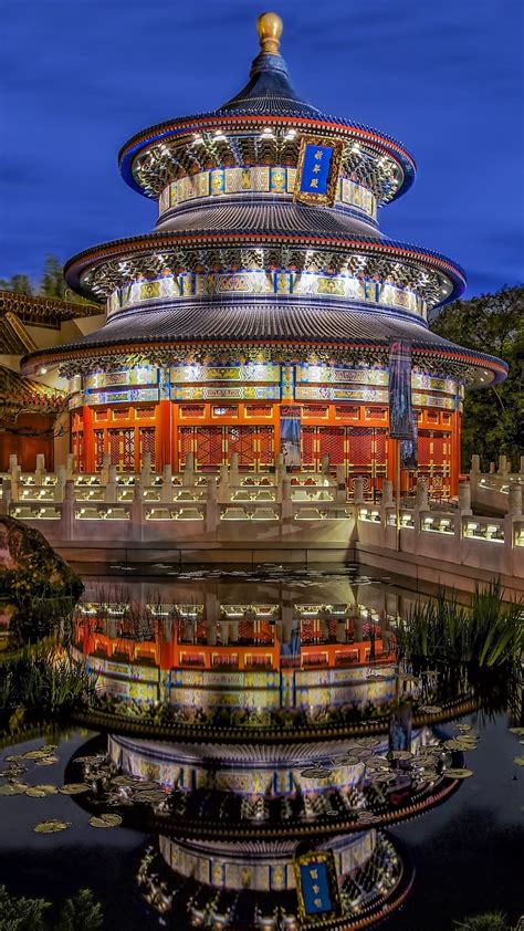 China Pavilion Walt Disney World Resort Wallpaper Backiee