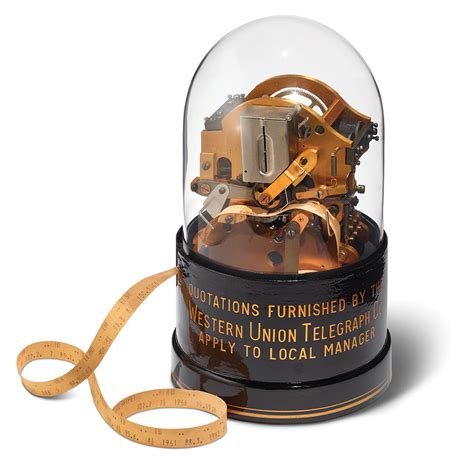 The Authentic Thomas Edison Stock Market Ticker Hammacher Schlemmer