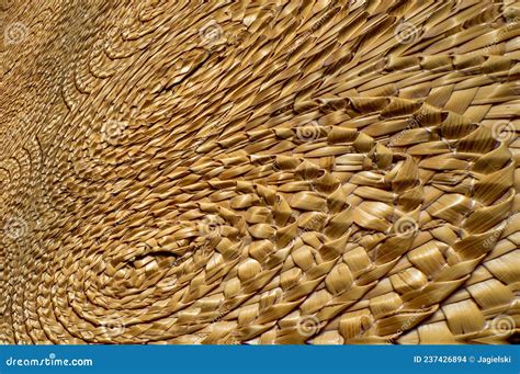 Plaited Straw Tapestry Braids Texture Abstract Wallpaper Stock Photo