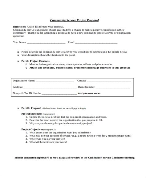 7 Service Proposal Templates Free Printable Word And Pdf Project