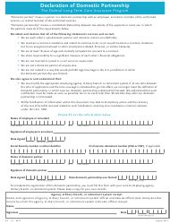 Health coverage for a domestic partner, and any children of a domestic partner, is typically a taxable benefit. Partnership Agreement Templates PDF. download Fill and print for free. | Templateroller