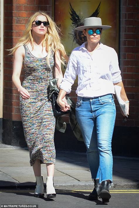 Amber Heard And Girlfriend Hold Hands In Soho After Trial Daily Mail Online