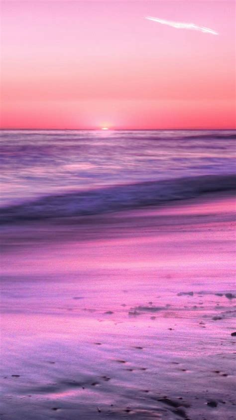 Sunrise Horizon Calm Sea Beach Iphone 6 Plus Wallpaper Sunset
