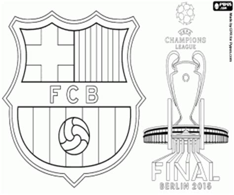 Champions League Beker Kleurplaat Fc Barcelona Logo Kleurplaat