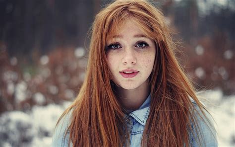 Hd Wallpaper Face Freckles Redhead Wallpaper Flare