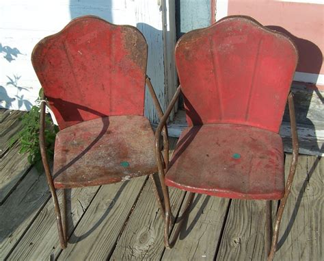 Check spelling or type a new query. Pair of Vintage Childrens Metal Yard Chairs / Rocker - 1940s