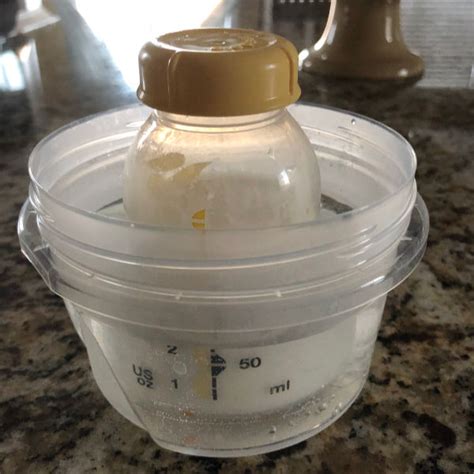 This plastic milk bottle warmer can accommodate different sizes of milk bottles and even baby food jars. How to Warm Breast Milk Safely - Exclusive Pumping