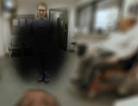 Black dots or marks in the whites. In UNE's virtual reality lab, medical students can see ...